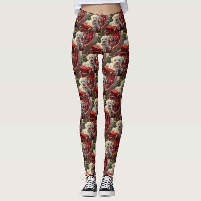 Legging Maltês - Natal Festivo (Frente)