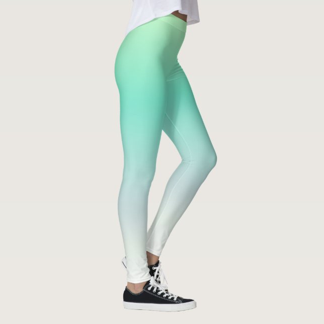 Legging Mambre Azul-Turquesa Moderno Elegante (Direita)