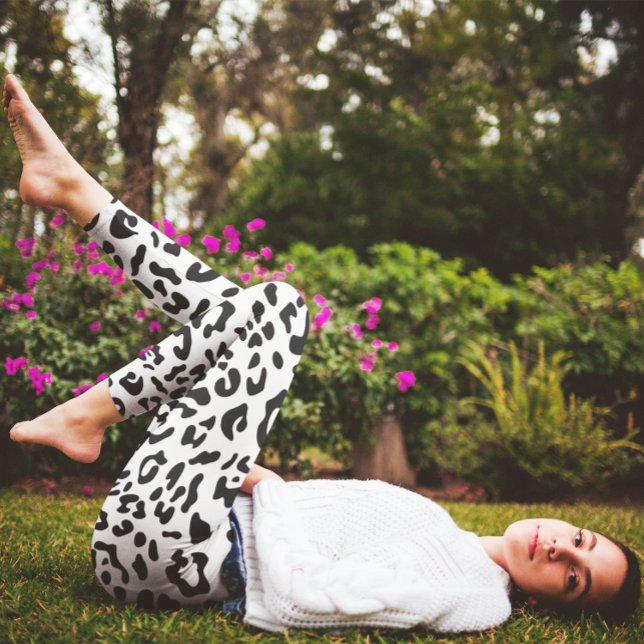 Legging Mancha-leopardo branca e negra (Criador carregado)