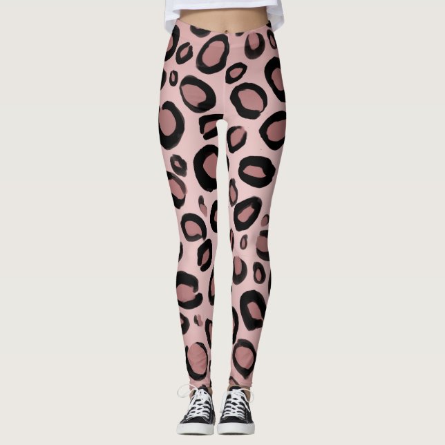 Legging Manchas Impressas de Guepardo Leopardo Pintadas de (Frente)