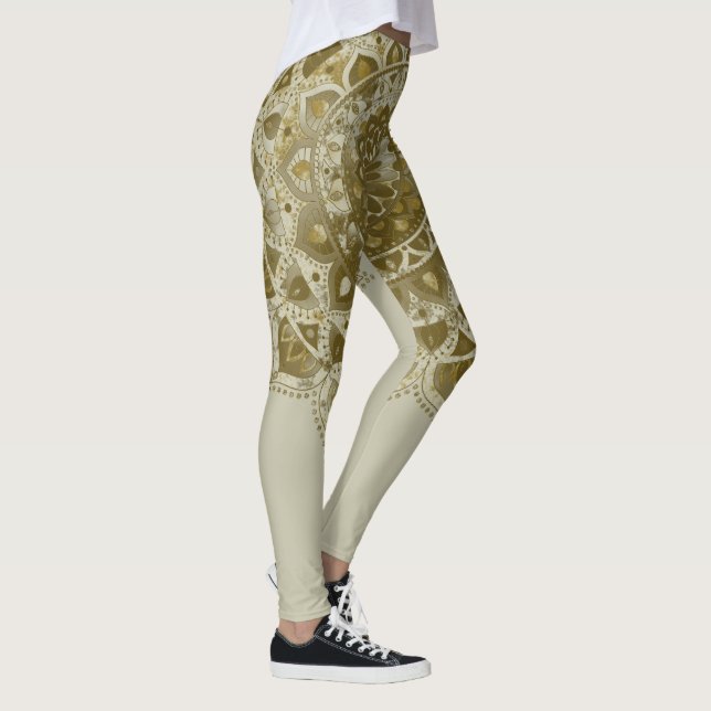 Legging Mandala Colorido com Estilo Índia 4 (Direita)