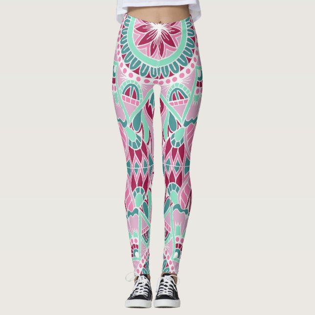 Legging Mandala da temporada de verão (Frente)