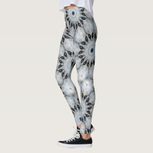 Legging Mandala de Lobo Olhos Ferozes e Simetria Peluda