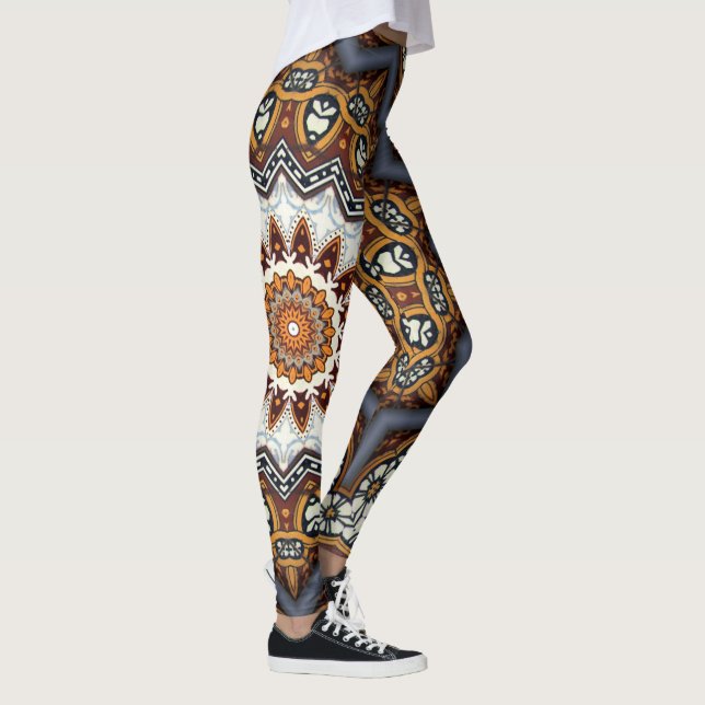 Legging Mandala do caleidoscópio em Portugal: Teste padrão (Direita)