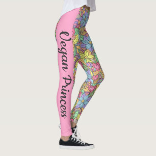 Legging Mandala floral colorida da Princesa Vegan