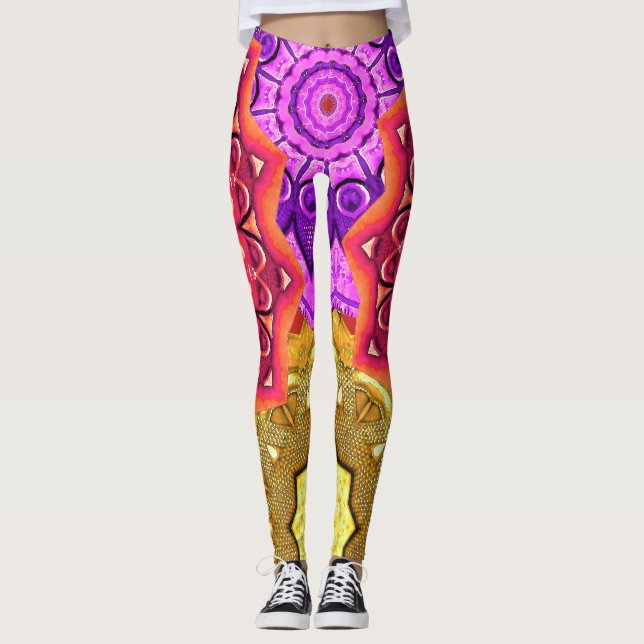 Legging Mandala Magic Fire Power (Frente)
