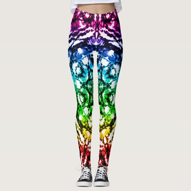 Legging Mandarim Estrela Mandala Tie Dye (Frente)