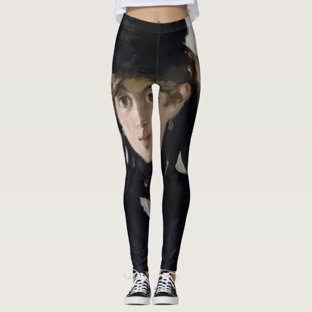 Legging Manet - Berthe Morisot com um buquê de violetas (Frente)