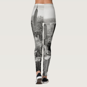 Legging Manhattan, New York (panorama preto & branco)