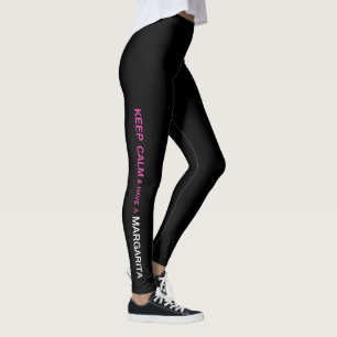 LEGGING "MANTENHA A CALMA E TENHA UMA MARGARITA "