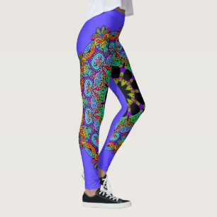 Legging Manuscrito Mandala Relógio Face 24