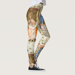 Legging Manuscrito medieval ilustrado