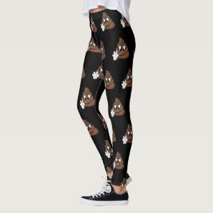 Legging Mãos do sinal de paz de Emoji do tombadilho
