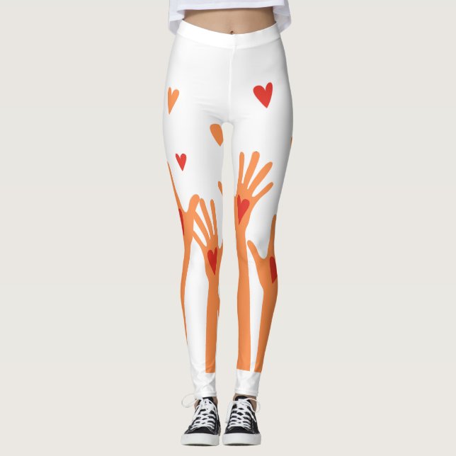 Legging mãos e corações (Frente)