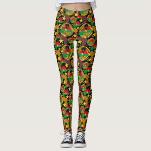 Legging Mapa do Burkina Faso, Bandeira e Resistência à Rev