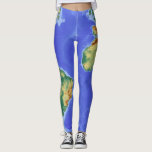 Legging Mapa na moda legal do teste padrão do mundo<br><div class="desc">Mapa na moda legal moderno do mundo,  a terra,  teste padrão que legging.</div>