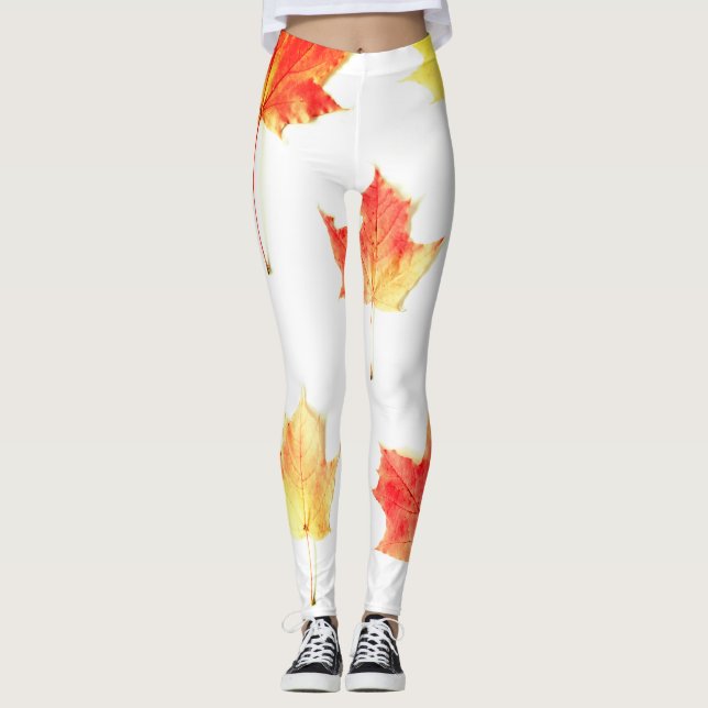 Legging Maple Leaf Seamless Pattern (Frente)