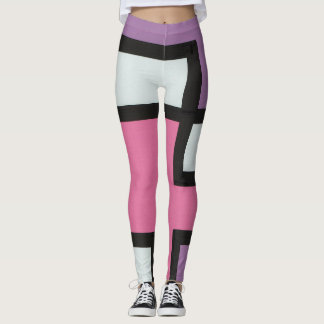 Legging 【mapper #2】幾何学　モダン　レトロ　抽象画　