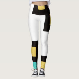 Legging 【mapper #4】レギンス 抽象画 モダン レトロ