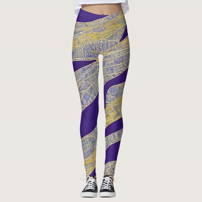 Legging Mar Absorto Ondas Fragmentadas 13 (Frente)