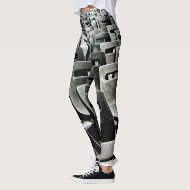 Legging Mar de Cabelos Grisalhos (Esquerda)
