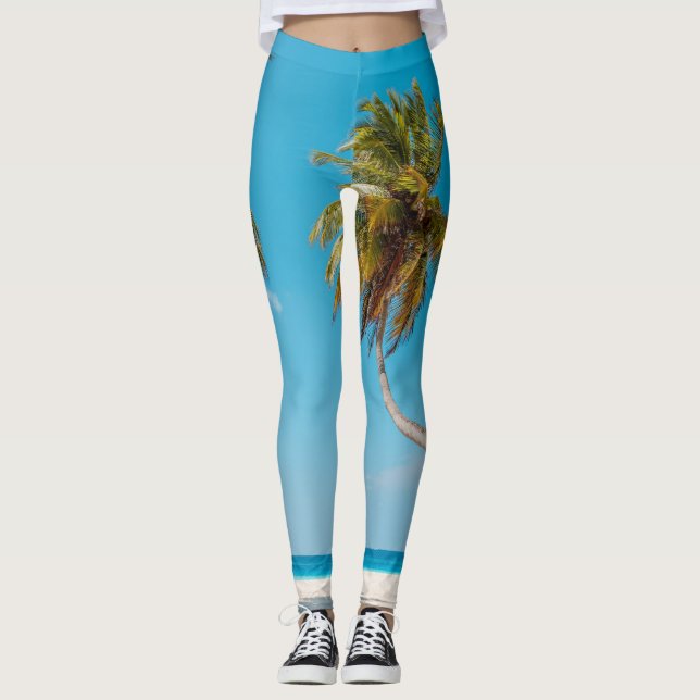 Legging Maravilhosa paisagem marinha (Frente)