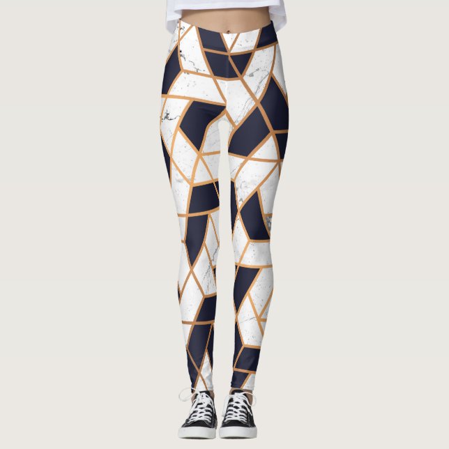 Legging Marble Abstrato Mosaico (Frente)