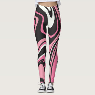 Legging Marble agate atrativo l Exercício cor-de-rosa e pr