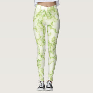 Legging Marble Pattern Green