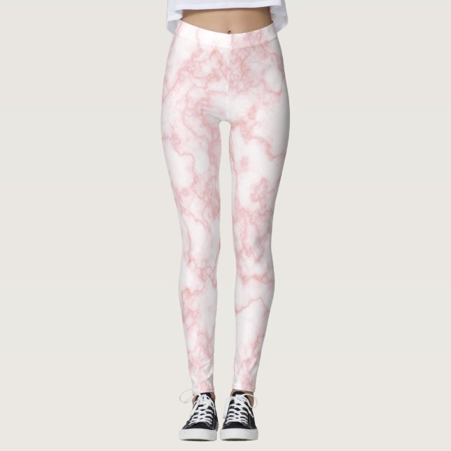 Legging Marble Pattern Rosa (Frente)