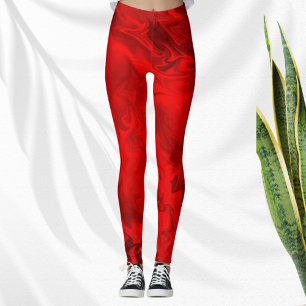 Legging Marble Swirl Red