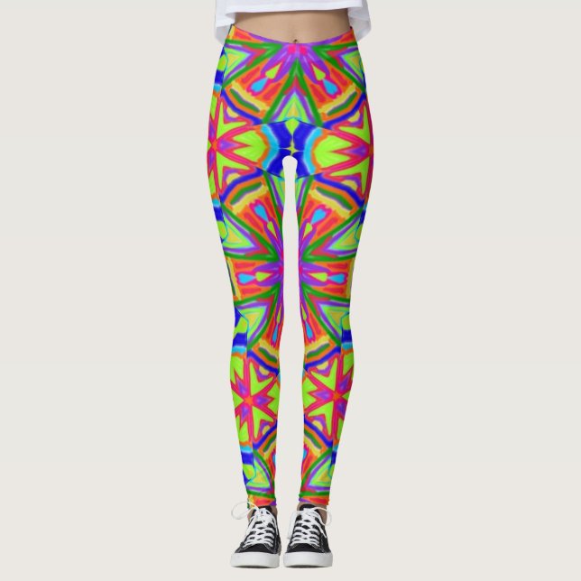 Legging Marcador mágico Caleidoscópio (Frente)