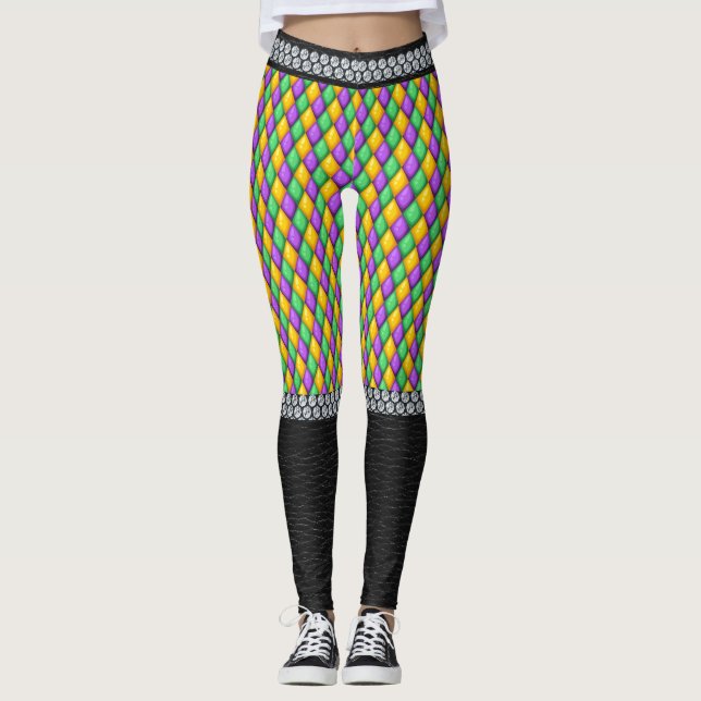 Legging Mardi Gras 6b Diamantes de Pop (Frente)