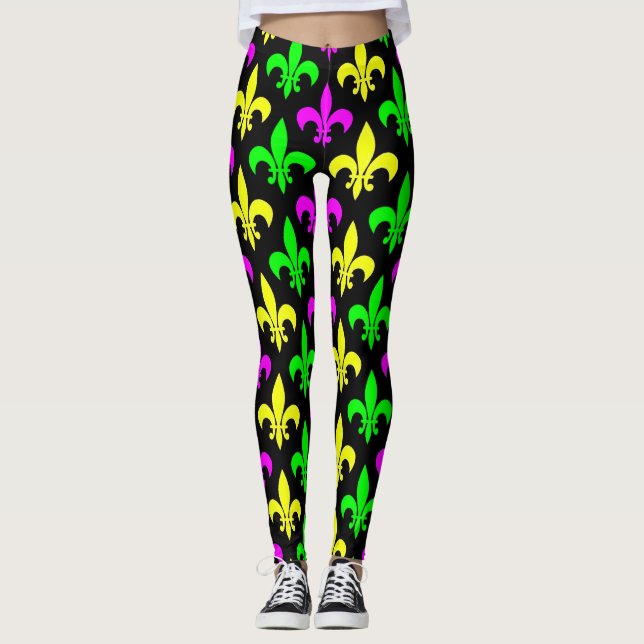 Legging Mardi Gras Fleur De Lis (Frente)