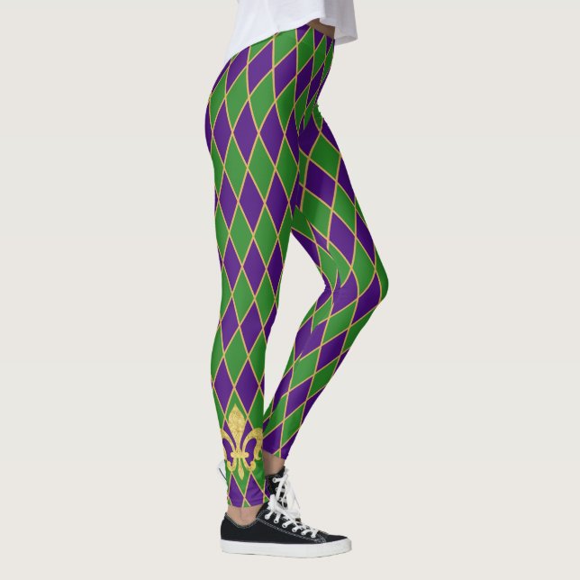 Legging Mardi Gras | Harlequin Diamond Standard (Direita)