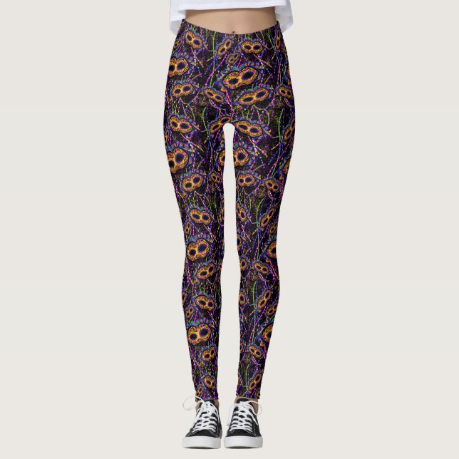 Legging Mardi Gras Pattern (Frente)
