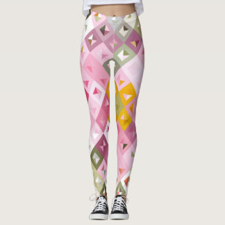 Legging Mardi Gras, roupa ativa multicolorido com padrão