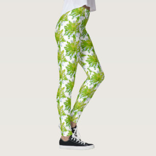 Legging Margarida verde-floral verde-floral verde-torta
