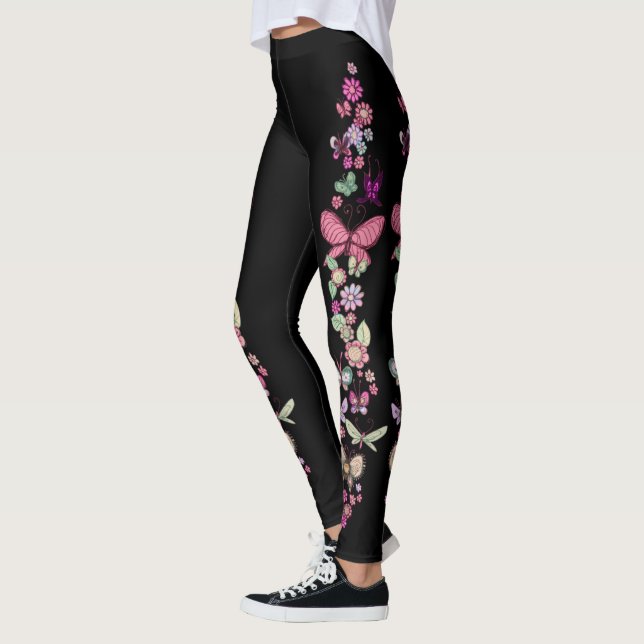 Legging Margaridas e impressão floral Pastel das (Esquerda)