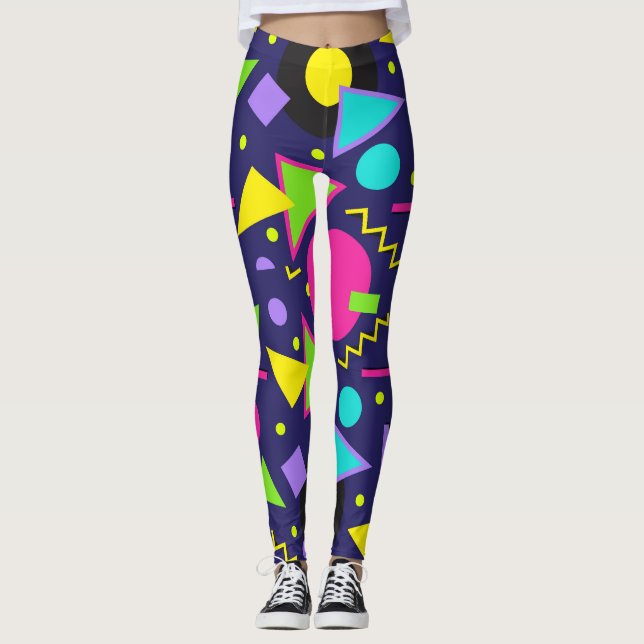 Legging Marinho Neon (Frente)
