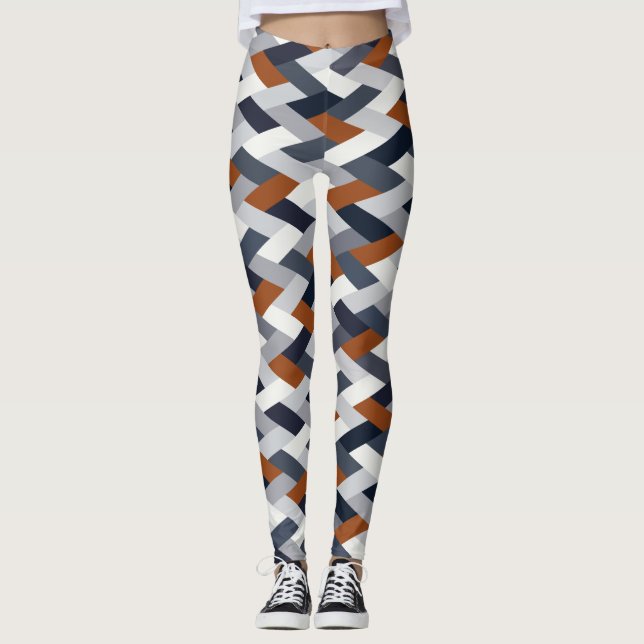 Legging Marinho Rust Geometria VIB (Frente)