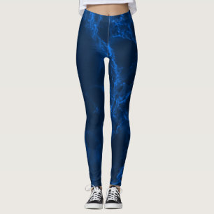 Legging Mármore azul escuro