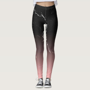 Legging Mármore cor-de-rosa & preto