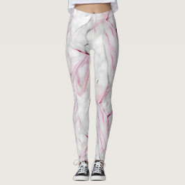 Legging Mármore rosa e branco macio