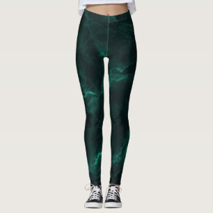 Legging Mármore verde escuro, textura perfeita.