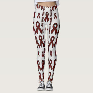 Legging Maroon espera coragem de força de fé...APS