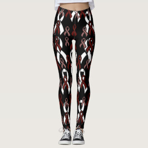 Legging Maroon Ribbons...APS