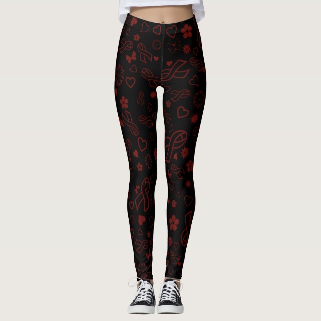 Legging Maroon Ribbons Multi...APS (Frente)