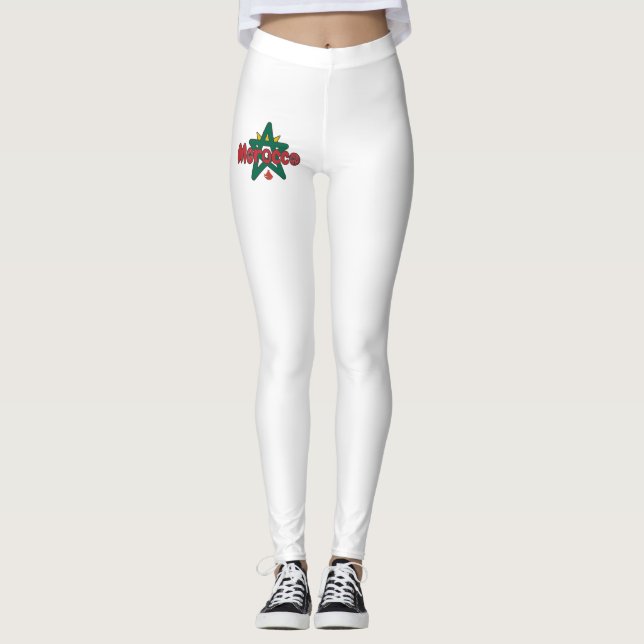 Legging Marrocos é uma porta para a história, um sino de b (Frente)