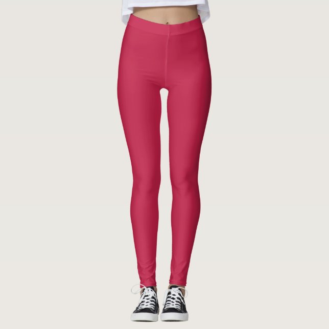 Legging Marrom brilhante (cor sólida) (Frente)